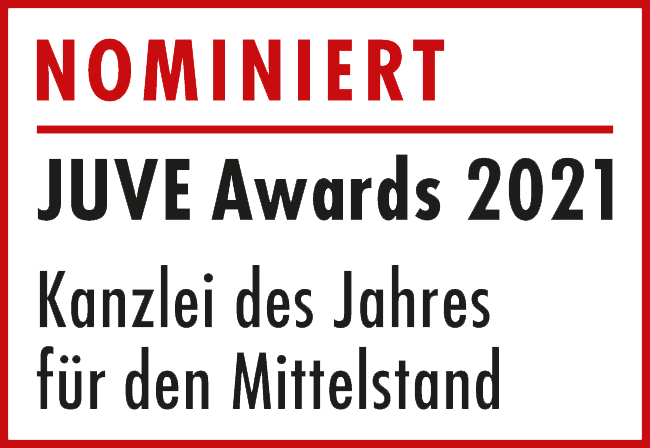 JUVE Awards 2021 Nominee: Kanzlei des Jahres für den Mittelstand