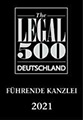 Legal 500 Deutschland: LUTZ | ABEL ist Führende Kanzlei 2021