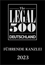 Legal 500 Deutschland: LUTZ | ABEL ist Führende Kanzlei 2023