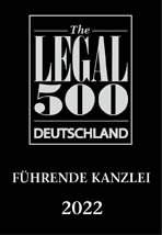 Legal 500 Deutschland: LUTZ | ABEL ist Führende Kanzlei 2022